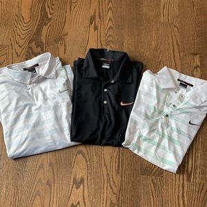 Lot of 3 men’s Nike Golf tiger woods collection polos small